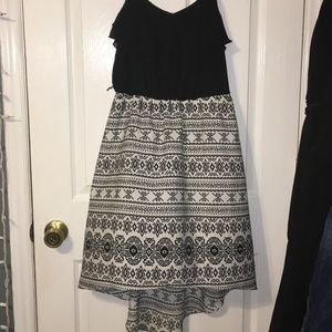 Black and white Aztec dress